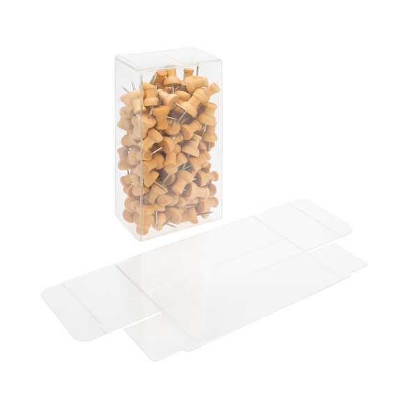 2 1/2 x 2 1/2 x 3 5/8, Crystal Clear Box, Candies, Gifts [PLB140]