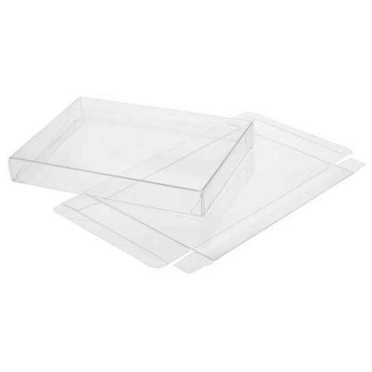 12 1/8" x 5/8" x 12 1/8" Crystal Clear Boxes (25 Pieces)