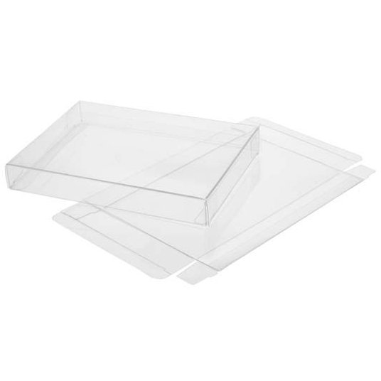 8 1/8" x 5/8" x 8 1/8" Crystal Clear Boxes (25 Pieces)
