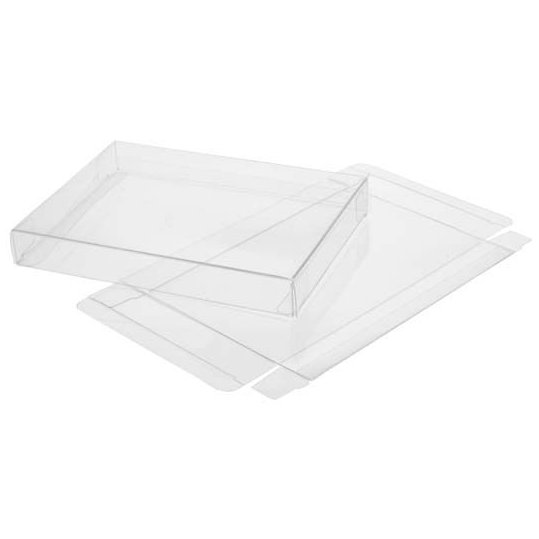 8 1/8" x 1" x 8 1/8" Crystal Clear Boxes (25 Pieces)