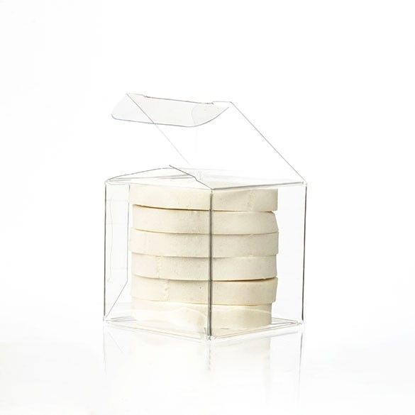 2" x 2" x 2" Crystal Clear Boxes Pop & Lock Bottom (25 Pieces)