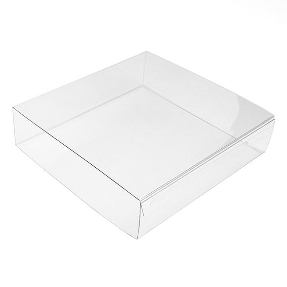 4 3/16" x 1 1/16" x 4 1/4" Crystal Clear Box Slip Cover (25 Pieces)