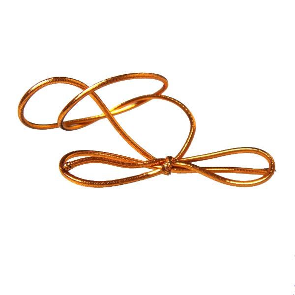 10 inch Metallic Copper Stretch Loop (50 pack)