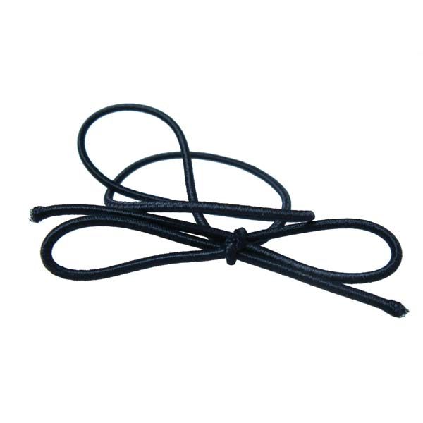 10" Solid Black Stretch Loop (50 Pieces)