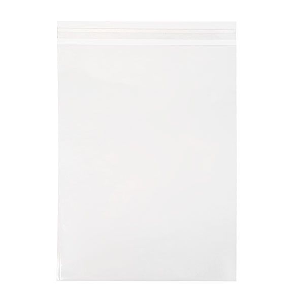 Crystal Clear Bags with Flap | Display Cards, Photos, or Artwork |  Protective Barrier Sleeve with Resealable Adhesive Strip | 5 7/8 x 4 1/2  | 100