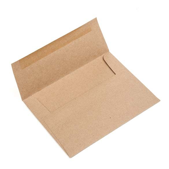 A2 5 3/4" x 4 3/8" Brown Bag Envelopes (50 Pieces)