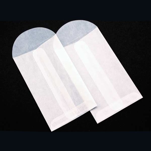 Glassine Open End Center Seam Envelopes 3 x 4 1/2 50 pack G5