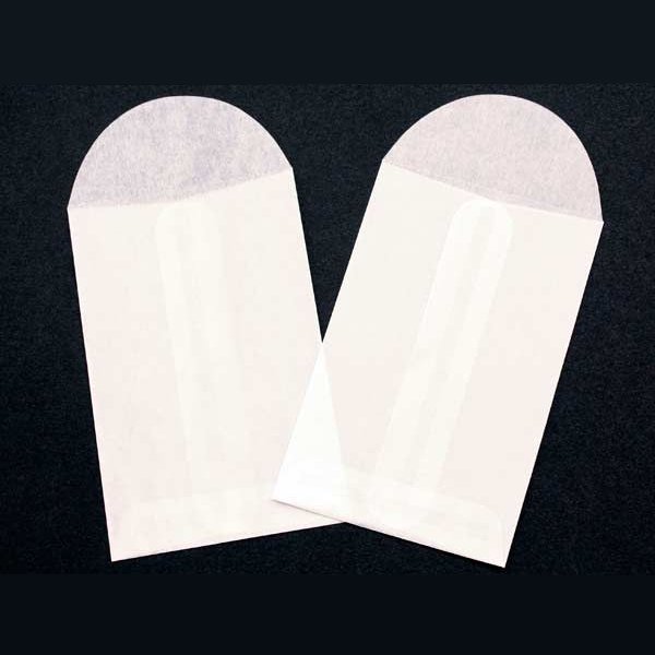 Glassine Envelopes with Center Seam 2 1/4 x 3 1/2 50 pack G9