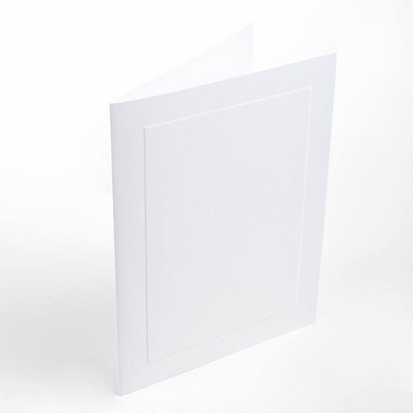 Lee 7" x 5 1/8" Premium Panel Cards White (50 Pieces)