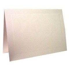 4 Bar 4 7/8" x 3 1/2" Premium Panel Cards White (50 Pieces)