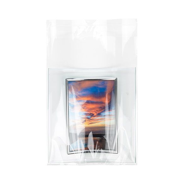7 11/16" x 10 1/2" + Flap, Crystal Clear Bags (100 Pieces)