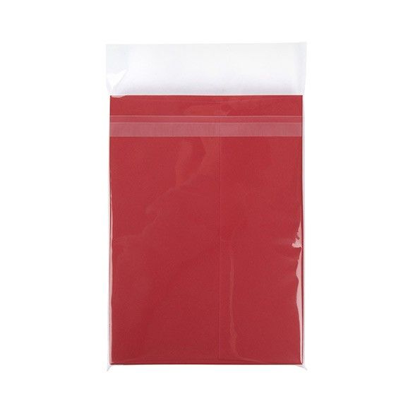 5 11/16" x 7 1/2" + Flap, Crystal Clear Protective Closure Bags, A7/Lee (100 Pieces)