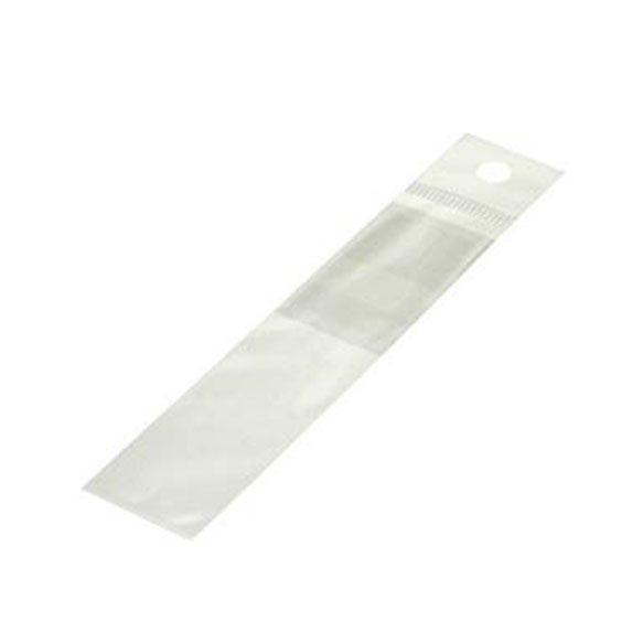 1" x 4" + Flap, Crystal Clear Hanging Top Opening Bags (500 Pieces)