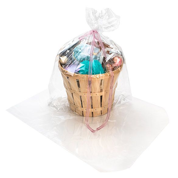 24 x 30 Clear Shrink Wrap Basket Bag