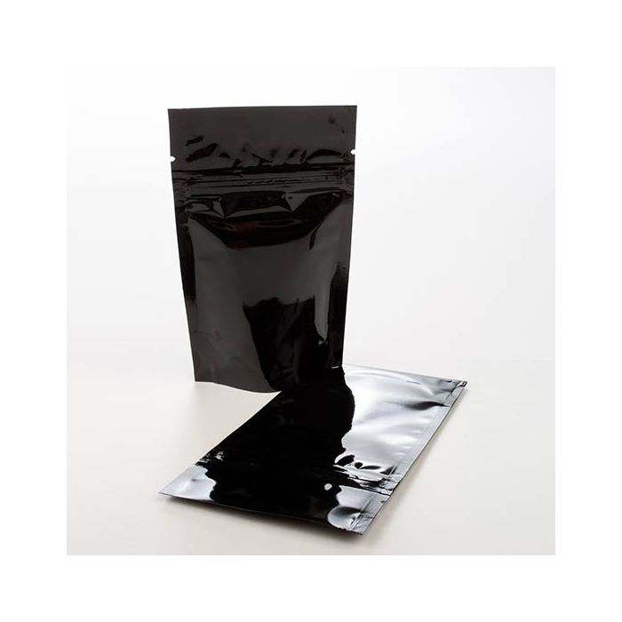 One Pound Barrier Bags Stand Up Zipper Pouches - Clear Black bag