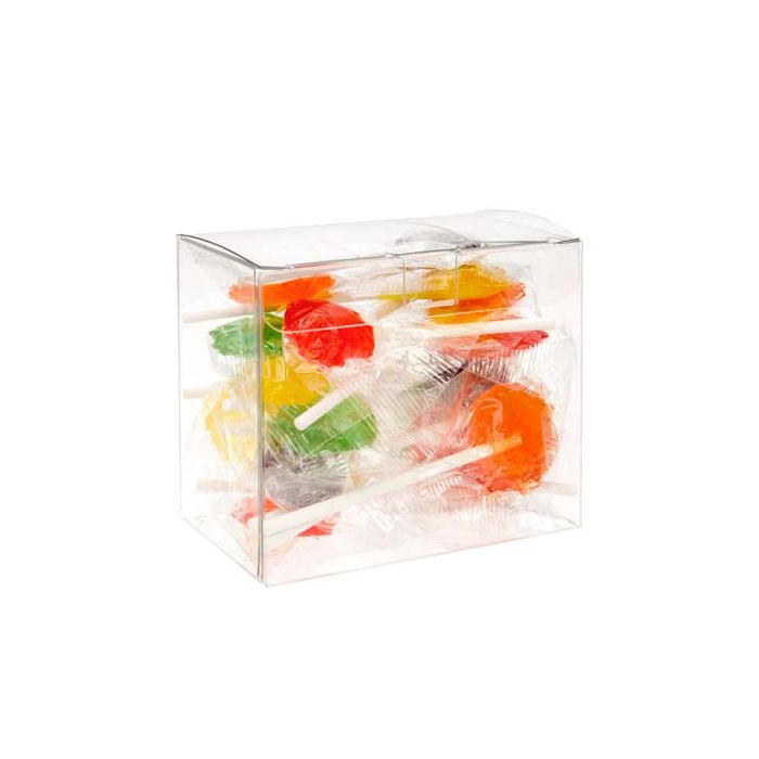 3 5/8" x 2 1/8" x 3" Crystal Clear Boxes (25 Pieces)