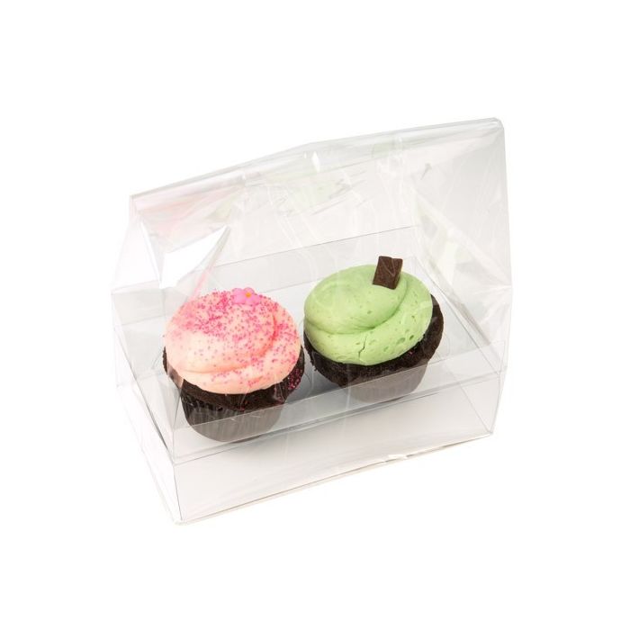 7" x 4" x 9" Double Cupcake Bag Set (100 Sets)