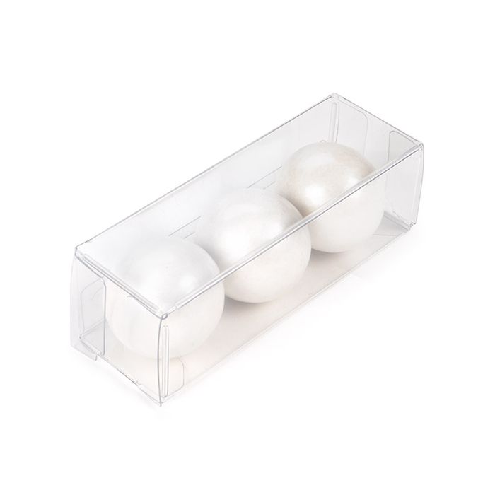 1" x 1" x 3" rPET Crystal Clear Box (25 Pack)