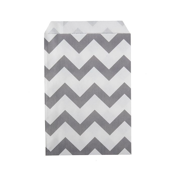 5" x 8" Paper Treat Bags Chevron Stripes (100 pack)