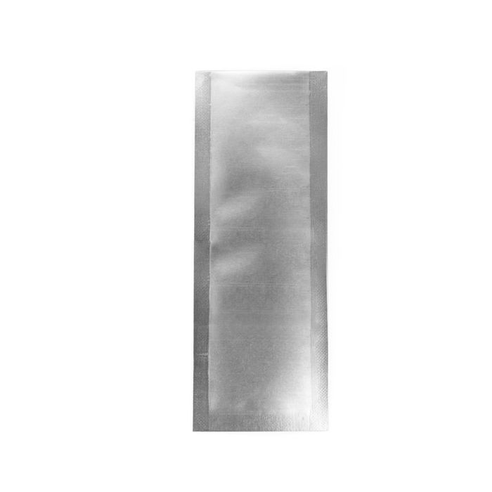 1 1/2" x 4" Matte Silver Single Use Child Resistant Bags (100 pack)