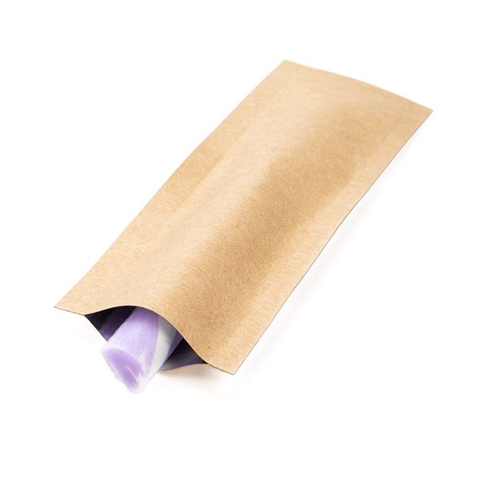 1 1/2" x 5" Kraft Single Use Child Resistant Bags (100 pack)