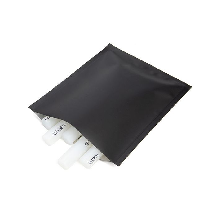 4" x 5" Matte Black Single Use Child Resistant Bags (100 pack)