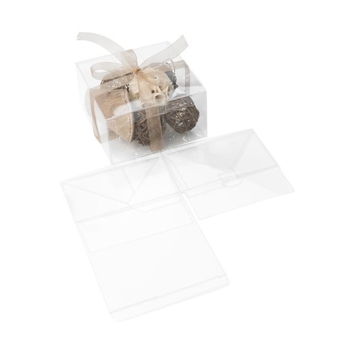 Clear Boxes with Pop and Lock Top - 2.5 x 2.5 x 3.63 - 25 Pack