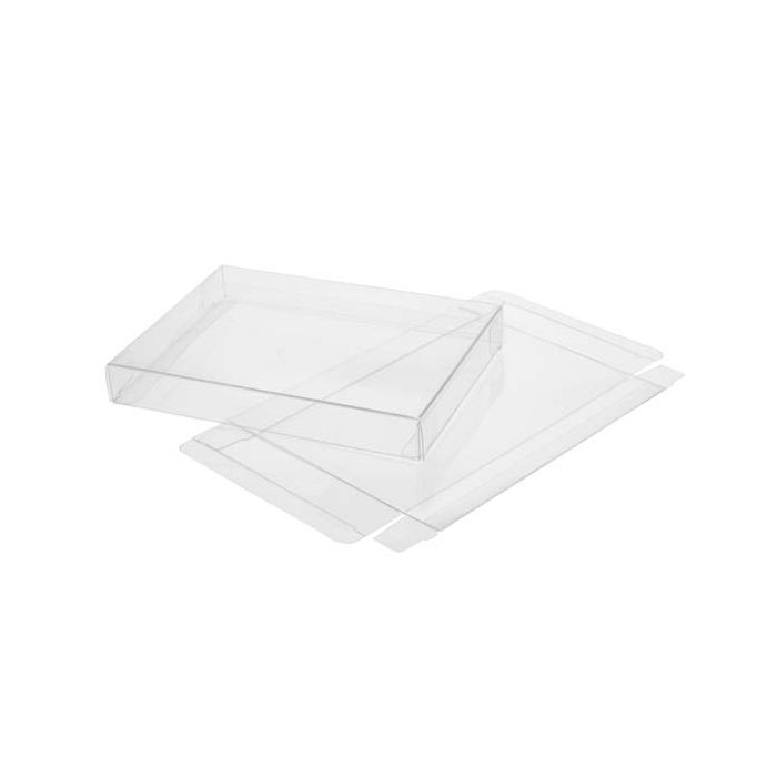 10 3/16" x 2" x 7 1/2" Crystal Clear Boxes (25 pack)