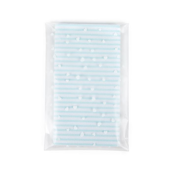 4" x 6" Frosted Flap Seal Bag w/ Hearts (100 Pieces)