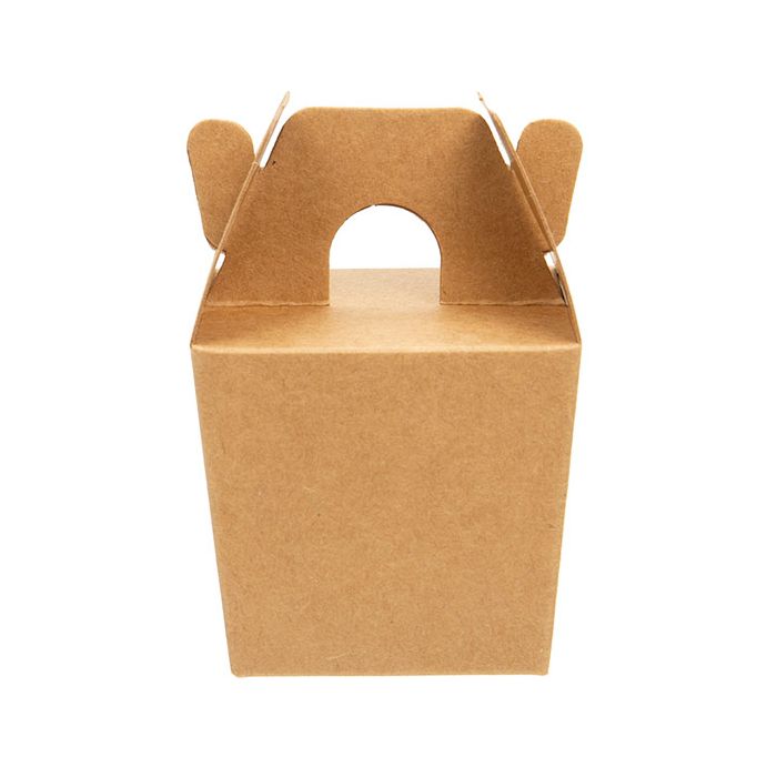 2 3/8" x 2" x 2 1/8" Kraft Mini Take Out Box (25 pack)