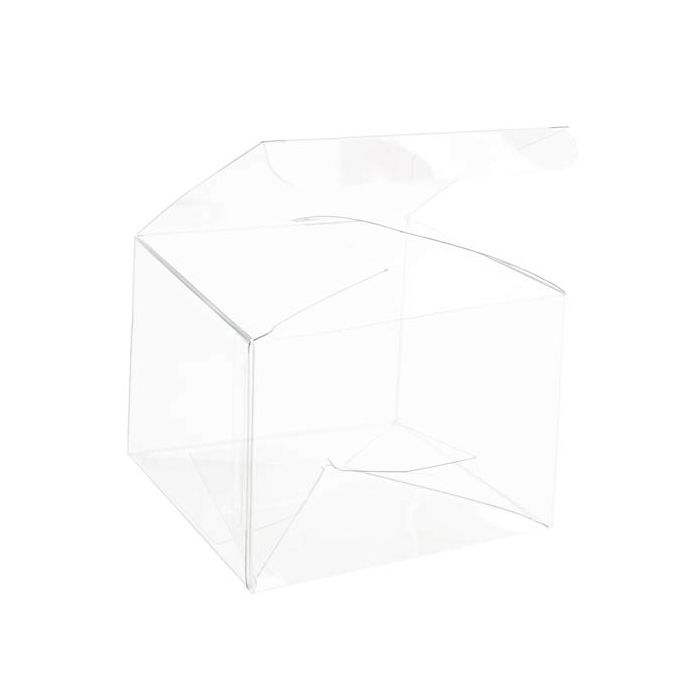 4" x 4" x 3" Crystal Clear Pop & Lock Boxes (25 pack)