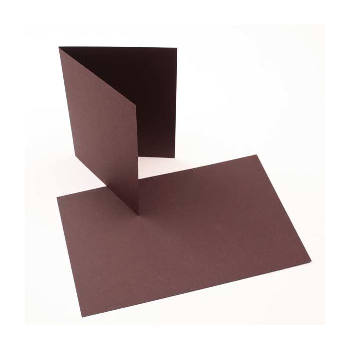 5 1/2" x 4 1/4" A2 Basis Blank Cards, Brown (50 pack)