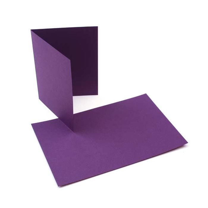 7" x 4 7/8" A7 Basis Blank Cards, Dark-Purple (50 pack)