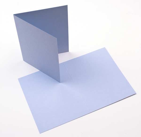 5 1/2" x 4 1/4" A2 Basis Blank Cards, Light-Blue (50 pack)