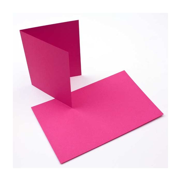 7" x 4 7/8" A7 Basis Blank Cards, Magenta (50 pack)