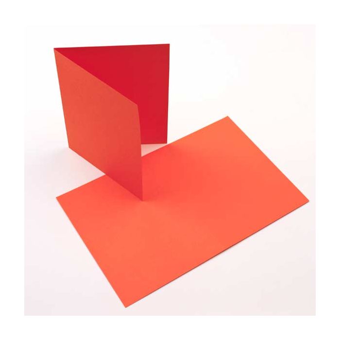 7" x 4 7/8" A7 Basis Blank Cards, Orange (50 pack)