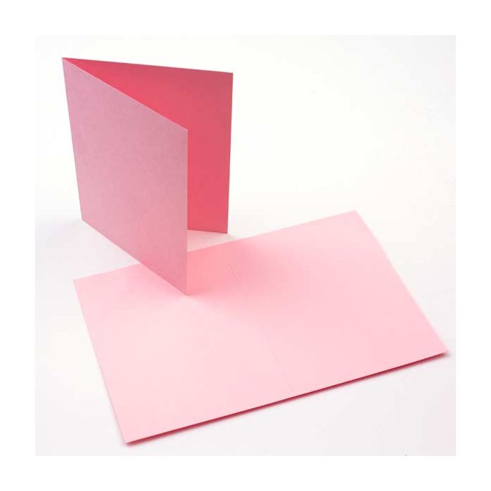 7" x 4 7/8" A7 Basis Blank Cards, Pink (50 pack)
