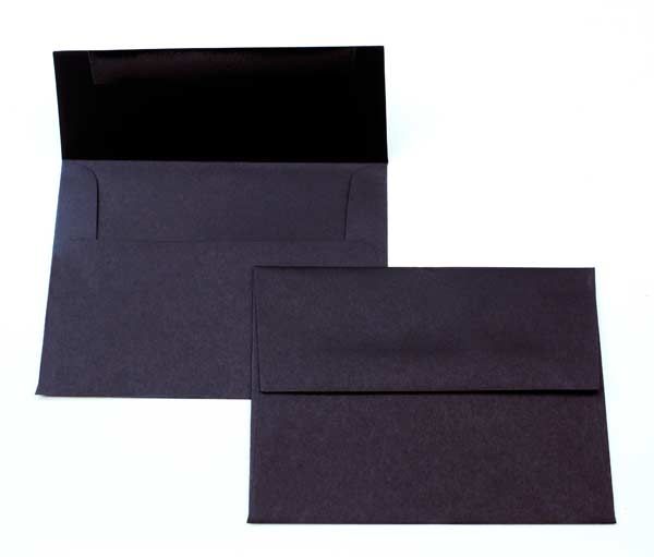 7 1/4" x 5 1/4" A7 Basis Envelopes, Black (50 pack)