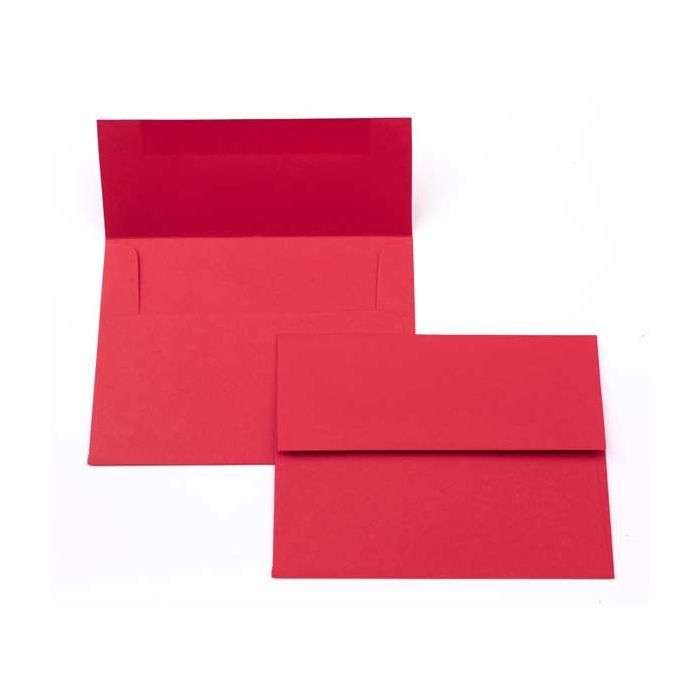 5 3/4" x 4 3/8" A2 Basis Envelopes, Red (50 pack)