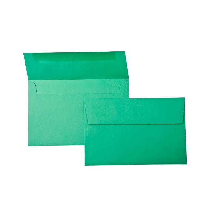 7 1/4" x 5 1/4" A7 Astrobright Envelopes, Holiday Green (50 pack)