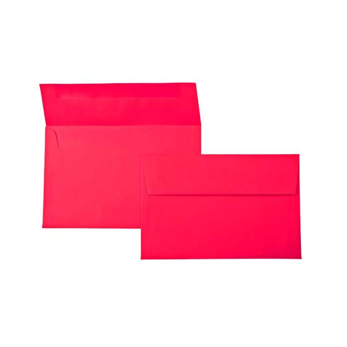 5 3/4" x 4 3/8" A2 Astrobright Envelopes, Holiday Red (50 pack)