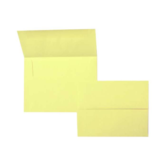 5 3/4" x 4 3/8" A2 Astrobright Envelopes, Lemon Yellow (50 pack)