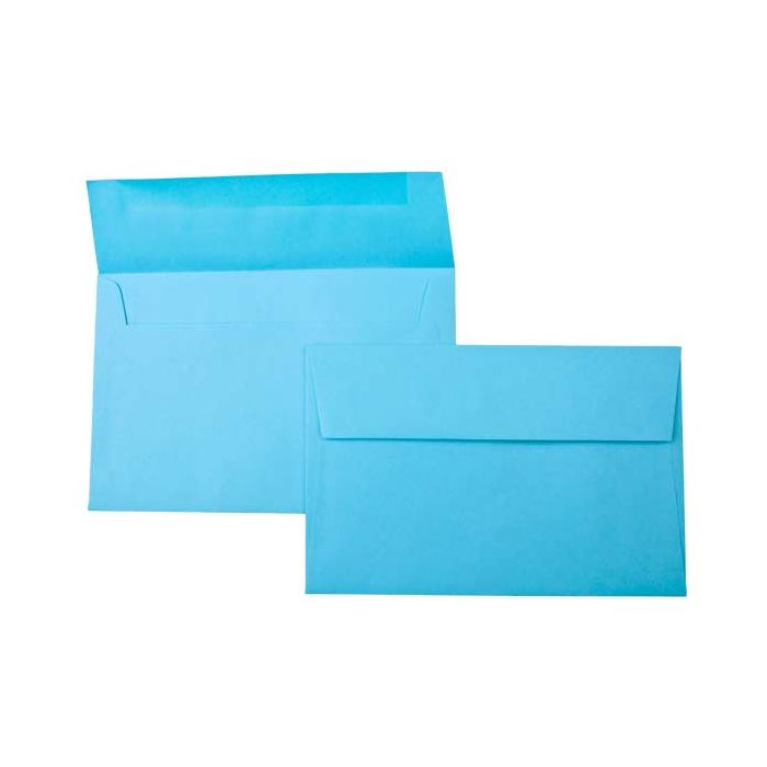 5 3/4" x 4 3/8" A2 Astrobright Envelopes, Sky Blue (50 pack)