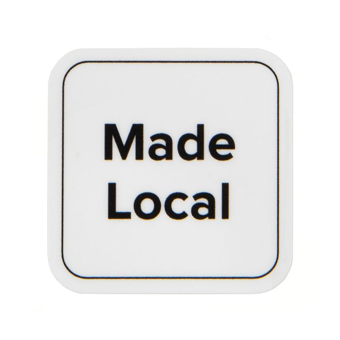 1" Made Local Rounded Square Printed Labels (1 pack)