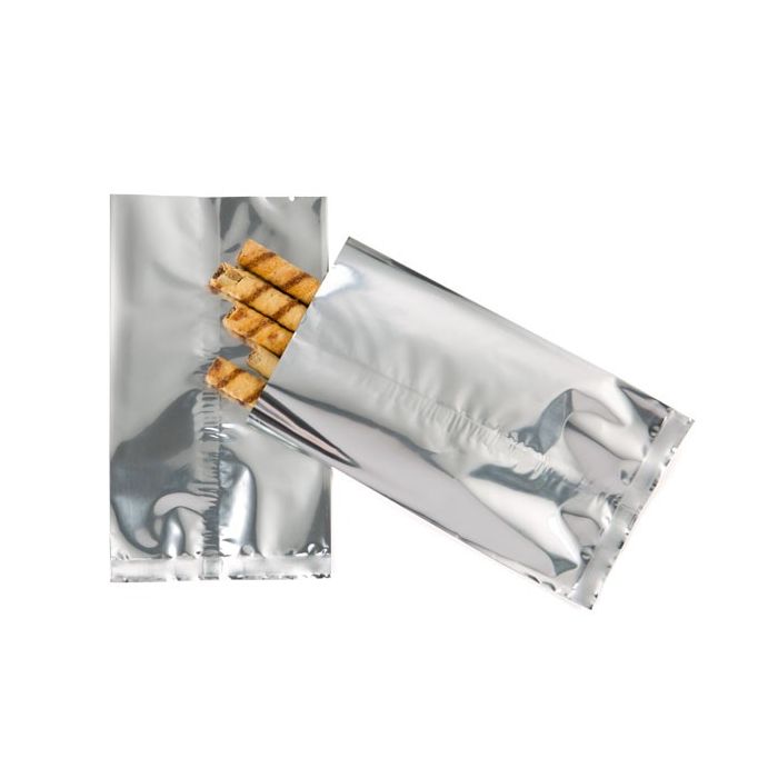 3 x 8 Premium Silver Metallized Heat Seal Bags (100 Pieces)