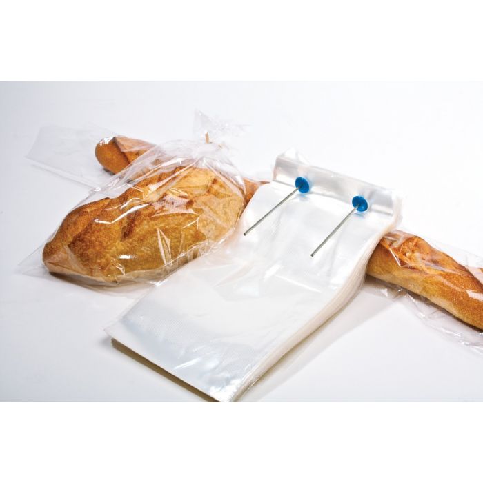 Bag Tek Clear Plastic Bread Bag - Micro-Perforated, with Wicket