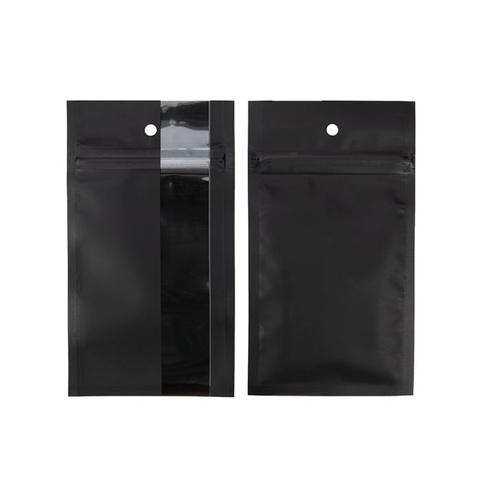 One Pound Matte Black Barrier Bags