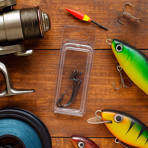 Clamshells w/Delta Hang Hole, 1 5/16" x 1/4" x 3" (100 pack)